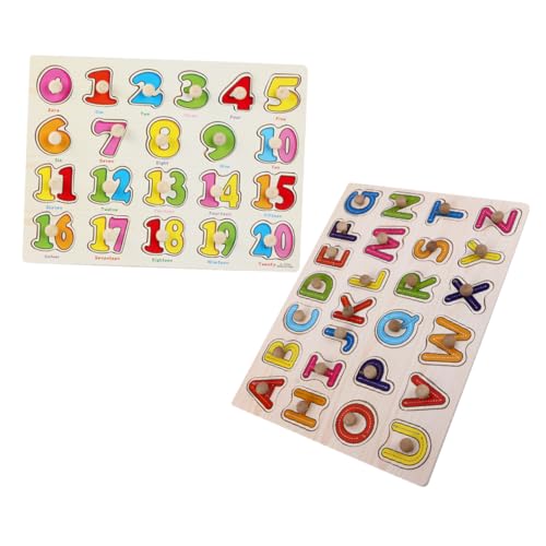 COMNESTBI 2 Satz Vorschulspielzeug Zahlenrätsel Alphabet-rätsel Mit Großen Zahlen Zahlenblock ABC-Puzzle Vorschulrätsel Puzzle Formen Montessori-rätsel Buchstabenrätsel Holz COMNESTBI 2 Satz Vorschulspielzeug Zahlenrätsel Alphabet-rätsel Mit Großen Zahlen Zahlenblock ABC-Puzzle Vorschulrätsel Puzzle Formen Montessori-rätsel Buchstabenrätsel Holz von COMNESTBI
