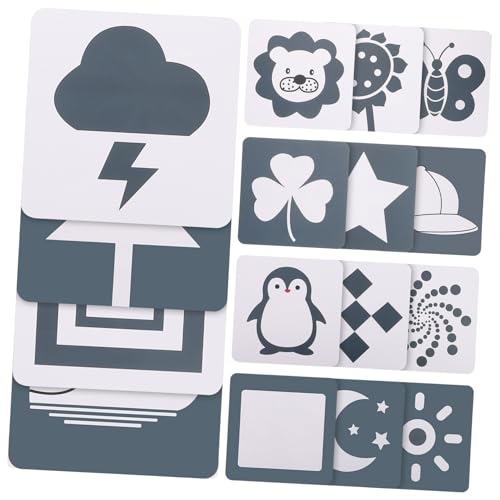 COMNESTBI 2 Sets Frühlernkarten Babyspielzeug Vorschul Lernaktivitäten Kontrastreiche Karten Für Die Entwicklung Von Neugeborenen Visuelle Stimulationskarten Für Lernkarten COMNESTBI 2 Sets Frühlernkarten Babyspielzeug Vorschul Lernaktivitäten Kontrastreiche Karten Für Die Entwicklung Von Neugeborenen Visuelle Stimulationskarten Für Lernkarten von COMNESTBI