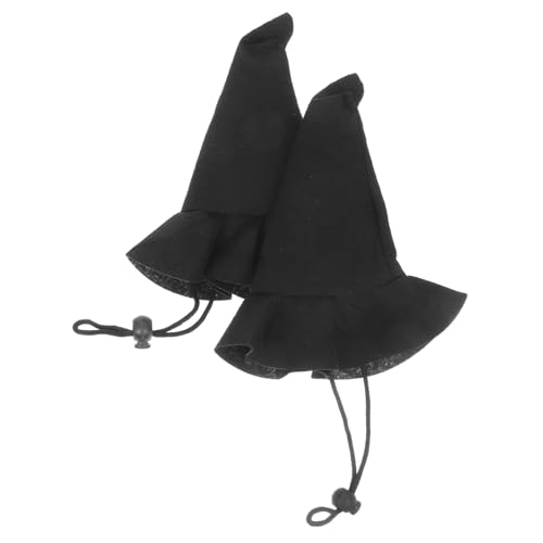 COMNESTBI 2 Stück Halloween-Hexenhut kleiner Trachtenhut Basteln mit Hexenhüten Mini-Halloween- Zaubererkostüm Hexenhut Charme Hexenkostümhut Zaubererhut Vlies Black COMNESTBI 2 Stück Halloween-Hexenhut kleiner Trachtenhut Basteln mit Hexenhüten Mini-Halloween- Zaubererkostüm Hexenhut Charme Hexenkostümhut Zaubererhut Vlies Black von COMNESTBI