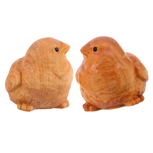 COMNESTBI 2 Stück Holzschnitzerei Kunsthandwerk Vintage Heimdekoration Huhn Tier Holzhandwerk Holz Bauernhof Tier Ornamente Bauernhof Ornamente Hahn Khaki Rattan COMNESTBI 2 Stück Holzschnitzerei Kunsthandwerk Vintage Heimdekoration Huhn Tier Holzhandwerk Holz Bauernhof Tier Ornamente Bauernhof Ornamente Hahn Khaki Rattan von COMNESTBI