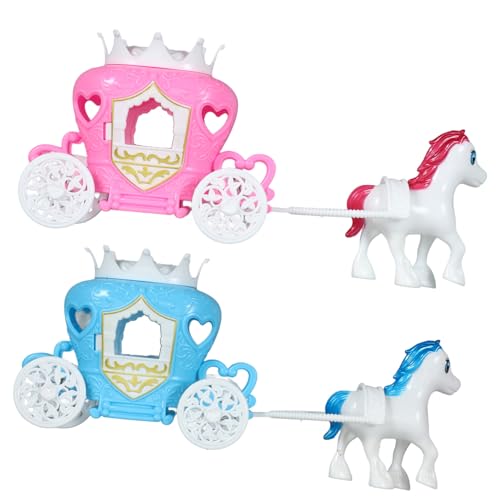 COMNESTBI 2 Stück Kutschenhandwerk Halloween Dekoration Halloween Decoration kinderspielzeug Auto Fantasie Dekorative Skulpturen der Kürbiskutsche Kürbiskutschenfiguren Plastik von COMNESTBI