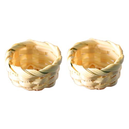 COMNESTBI 2 Stück Mini Bambuskorb Kinderspielzeug Dekoration Miniaturkörbe Modell Miniatur Bambuskörbe Mini Hausdekor Mini Hausspielzeug Mini Hauszubehör Mini Ornament COMNESTBI 2 Stück Mini Bambuskorb Kinderspielzeug Dekoration Miniaturkörbe Modell Miniatur Bambuskörbe Mini Hausdekor Mini Hausspielzeug Mini Hauszubehör Mini Ornament von COMNESTBI