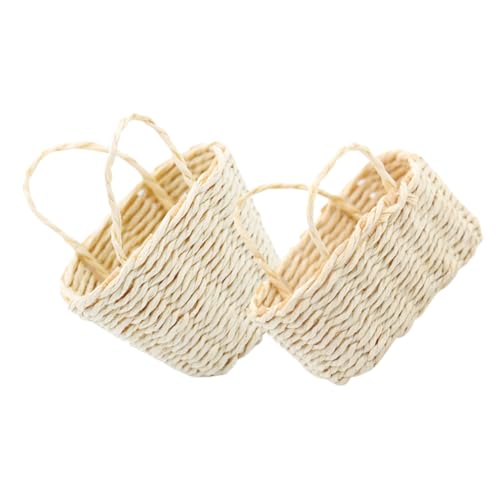 COMNESTBI 2 Stück Mini Gewebte Korbmöbel Miniaturkorb Miniatur Hausdekor Entzückender Korb Mini Hausornament Mini Hausdekoration Mini Hausverzierungen Kinderspielzeug Bambus COMNESTBI 2 Stück Mini Gewebte Korbmöbel Miniaturkorb Miniatur Hausdekor Entzückender Korb Mini Hausornament Mini Hausdekoration Mini Hausverzierungen Kinderspielzeug Bambus von COMNESTBI