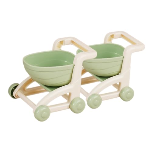 COMNESTBI 2 Stück Mini-einkaufswagen Einkaufswagen Für Kleinkindspielzeug Einkaufswagenspielzeug Miniatur-supermarktwagen Mini- Light Green Sport von COMNESTBI