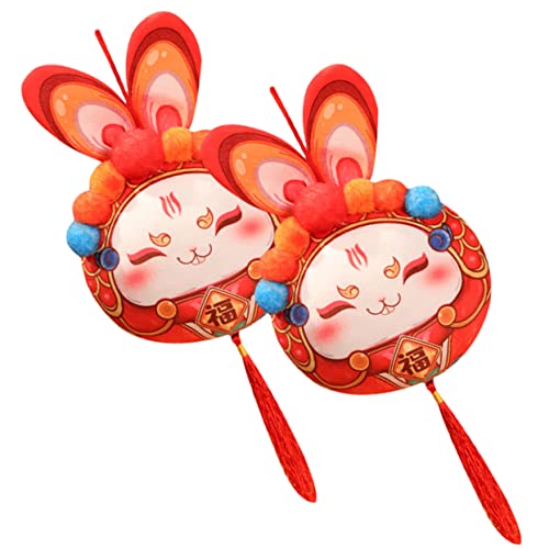 COMNESTBI 2 Stück Niedliche Plüschkaninchen Chinesisches Neujahr Maskottchen Hase Puppe Festliche Dekoration für Zuhause Schule oder Besondere Anlässe COMNESTBI 2 Stück Niedliche Plüschkaninchen Chinesisches Neujahr Maskottchen Hase Puppe Festliche Dekoration für Zuhause Schule oder Besondere Anlässe von COMNESTBI
