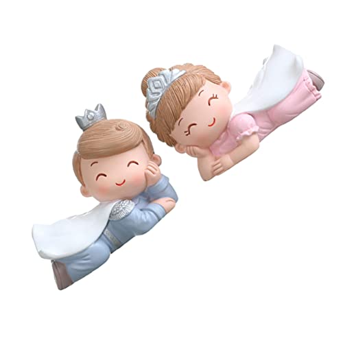 COMNESTBI 2 Stück Prinzen- und Prinzessinnenschmuck Ornament character design küchendeco tischdeko Happy mood decoration hausdeko Kuchenfigur aus Harz Verzierungen für Hochzeitstorten COMNESTBI 2 Stück Prinzen- und Prinzessinnenschmuck Ornament character design küchendeco tischdeko Happy mood decoration hausdeko Kuchenfigur aus Harz Verzierungen für Hochzeitstorten von COMNESTBI