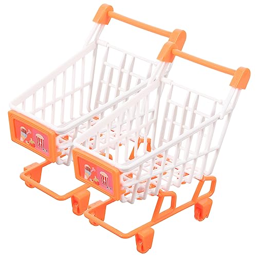 COMNESTBI 2 Stück Puppenhaus-Miniaturen Kleinkindspielzeug Einkaufswagen für Einkaufswagen für Einkaufswagen für Kleinkinder Plastik Orange COMNESTBI 2 Stück Puppenhaus-Miniaturen Kleinkindspielzeug Einkaufswagen für Einkaufswagen für Einkaufswagen für Kleinkinder Plastik Orange von COMNESTBI