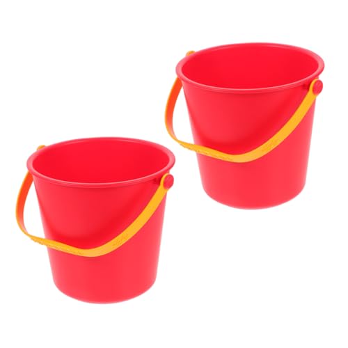 COMNESTBI 2 Stück Schneekübel- sandspielzeug strandspielzeug Outdoor wasserkübel klein tragbare Strandeimer Strandsandeimer Sommer Strand Eimer Plastik rot COMNESTBI 2 Stück Schneekübel- sandspielzeug strandspielzeug Outdoor wasserkübel klein tragbare Strandeimer Strandsandeimer Sommer Strand Eimer Plastik rot von COMNESTBI