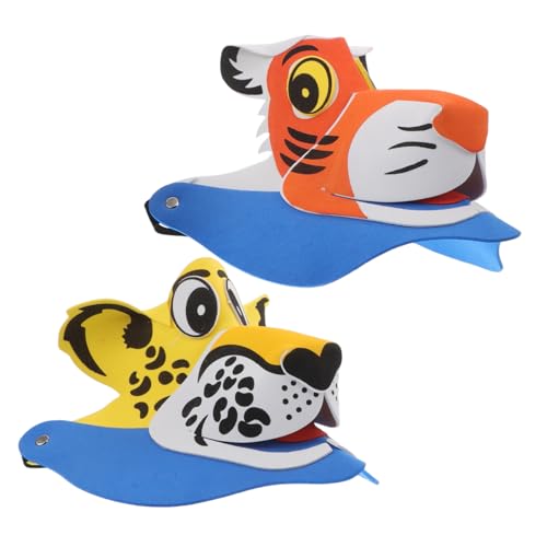 COMNESTBI 2 Stück Sonnenhut für kindermütze tiermütze Tierhut für Leistung dekorativer Leopardenhut Tiger-Kopfbedeckung Karneval Tierhut Tiere Hut tierische Kopfbedeckung Schaum COMNESTBI 2 Stück Sonnenhut für kindermütze tiermütze Tierhut für Leistung dekorativer Leopardenhut Tiger-Kopfbedeckung Karneval Tierhut Tiere Hut tierische Kopfbedeckung Schaum von COMNESTBI