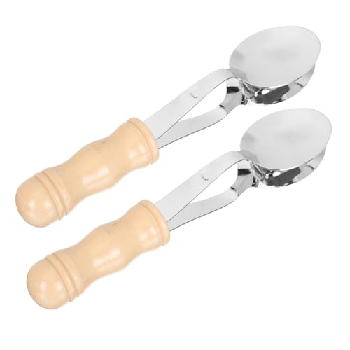 COMNESTBI 2 Stück Traditionelle Musikalische Löffel: Handschlaginstrument Mit Klarem – Leichtes Schlaglöffelinstrument Für Anfänger COMNESTBI 2 Stück Traditionelle Musikalische Löffel: Handschlaginstrument Mit Klarem – Leichtes Schlaglöffelinstrument Für Anfänger von COMNESTBI