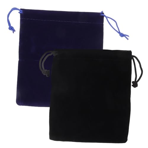 COMNESTBI 2 Stück Würfel Schutztasche Würfel Tragetaschen Würfel Kordelzugtaschen Würfel Puzzle Tragetaschen Kleine Kleinteile Taschen Würfel Puzzle Kordelzugtaschen Schwarzer von COMNESTBI
