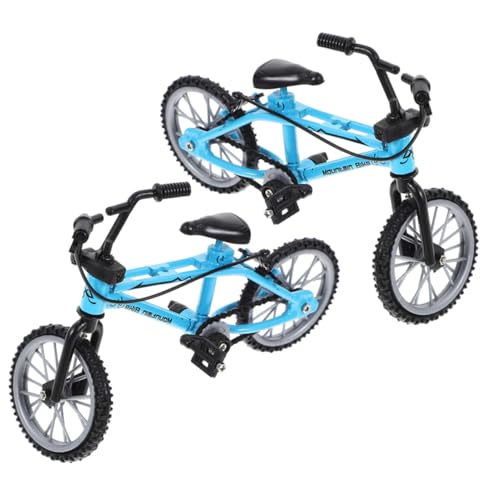 COMNESTBI 2 Stück Zubehör Für Puppenhäuser Miniaturfahrräder Puppenhaus Figur Ich Winziges Modell Klein Radfahren Mini -fahrräder Mini-Fahrrad Miniatur-fahrradmodell Legierung von COMNESTBI