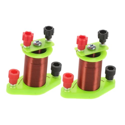 COMNESTBI 2 Teiliges Set Hellgrünes Kunststoff Physikspielzeug Für Erwachsene Elektromagnetische Induktionsspule Metall Elektromagnet Kit Elektromagnetische Spulen von COMNESTBI