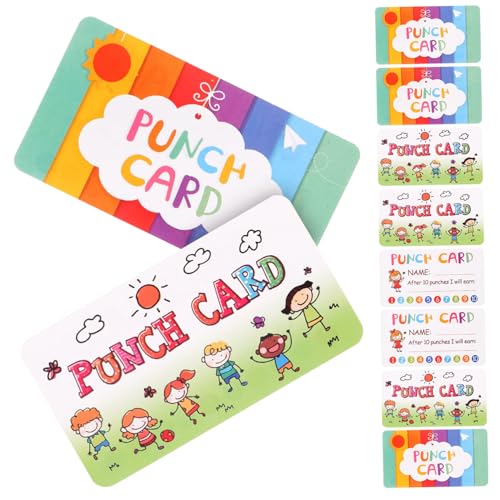 COMNESTBI 20 Blatt Kinderkarten Lochkarten Student Lochkarte Für Benehmen Cartoon Ermutigende Karten Schreien Etiketten Kleinkinder Motivierend Lehrstütze Verhalten Spaß Größe Papier von COMNESTBI