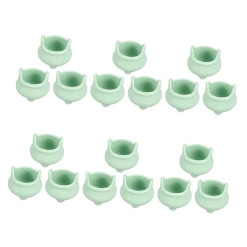 COMNESTBI 20 Stück Halloween- Dekoration Ding Ornamente klein Halloween Party Deko Halloween tischdeko Mini-Halloween-Kessel Halloween-Miniaturen zum Basteln Plastik Green COMNESTBI 20 Stück Halloween- Dekoration Ding Ornamente klein Halloween Party Deko Halloween tischdeko Mini-Halloween-Kessel Halloween-Miniaturen zum Basteln Plastik Green von COMNESTBI