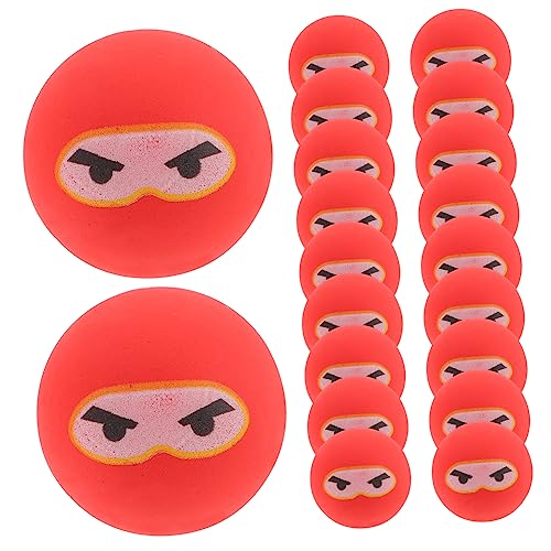 COMNESTBI 20 Stück Hüpfendes Ballspielzeug Prallen Party Hüpfend Ninja Hüpfende Bälle Masse Ninja-hüpfbälle Bulk- Für Karnevalspreise Bälle Rot Gummi COMNESTBI 20 Stück Hüpfendes Ballspielzeug Prallen Party Hüpfend Ninja Hüpfende Bälle Masse Ninja-hüpfbälle Bulk- Für Karnevalspreise Bälle Rot Gummi von COMNESTBI