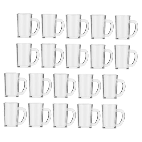 COMNESTBI 20 Stück Mini-Bierkrug Tassen Puppe Becher Foto -Requisiten Mini-bierkrüge Mini- -Foto-Requisiten Mini- -Bierkrug-Requisite Bierkrüge Im Miniaturformat Harz von COMNESTBI