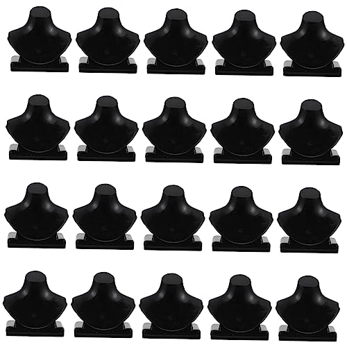 COMNESTBI 20 Stück Mini-Halsketten-Display-Modell Miniaturen Halskettenhalterständer winzig Babypuppe Mädchen Mini-Halskettenmodell Spielhaus-Halskettenmodell Plastik Black COMNESTBI 20 Stück Mini-Halsketten-Display-Modell Miniaturen Halskettenhalterständer winzig Babypuppe Mädchen Mini-Halskettenmodell Spielhaus-Halskettenmodell Plastik Black von COMNESTBI