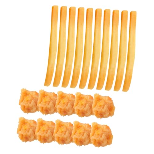 COMNESTBI 20 Stück Pommes Frittes Gefälschtes Essen Anzeige Huhn Pommes-Modell Künstliche Falsche Pommes Frites Lebensmittelsimulation Pommes Frites Lebensecht Gefälschte Pommes Frites PVC COMNESTBI 20 Stück Pommes Frittes Gefälschtes Essen Anzeige Huhn Pommes-Modell Künstliche Falsche Pommes Frites Lebensmittelsimulation Pommes Frites Lebensecht Gefälschte Pommes Frites PVC von COMNESTBI
