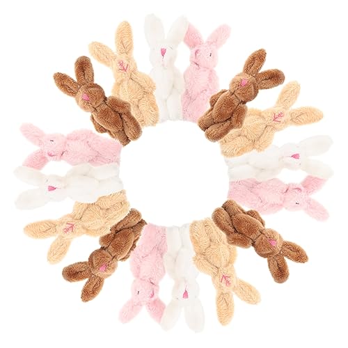 COMNESTBI 20 Stück Teiliges Plüsch Hase Niedliche und Weiche Kaninchen Puppen für DIY Taschenanhänger Schlafbegleiter und Deko von COMNESTBI