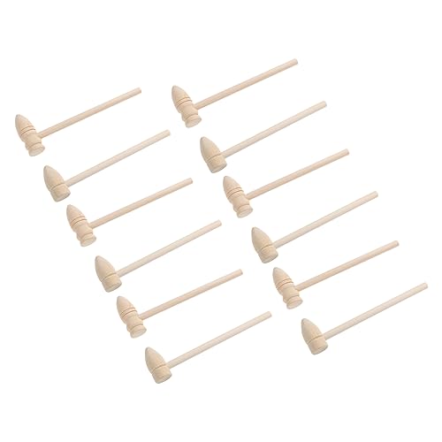 COMNESTBI 20Stücke Teiliges Holzhammer für Multifunktionale Hämmer für Interaktive Spiele Fördert Hand Augen Koordination und Fingerfertigkeit Sicher und Stabil von COMNESTBI