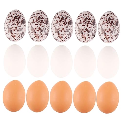 COMNESTBI 24 Stück Mini-Eier Eierfarbe Mini-basteleier Mini- -Requisiten Mini-Modelle Miniatur-Ei-Modelle Mikro-landschafts-Ei- Miniatur-Food-Modelle Miniküche Puppenhaus-Ei Harz von COMNESTBI