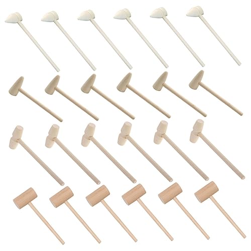 COMNESTBI Stück Mini Holzhammer für Teiliges DIY Sicher und Langlebig Fördert Hand Augen Koordination Werkzeug für Kreative Bastelprojekte Garten und Rollenspiele von COMNESTBI