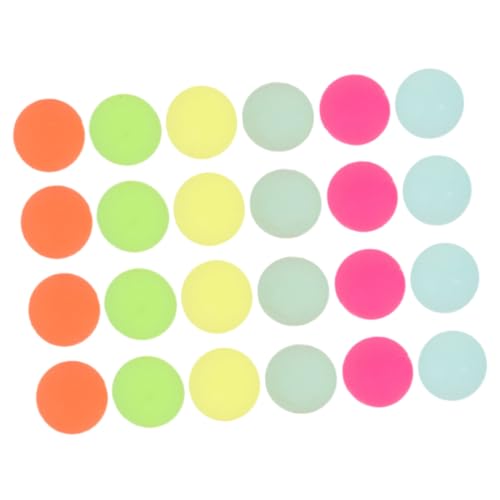 COMNESTBI 24Stücke Leuchtende Hüpfbälle Gummibälle Elastisches für Nachtpartys Stressabbauende Bälle Farbige Partygeschenke für Karneval und Kindergeburtstage von COMNESTBI