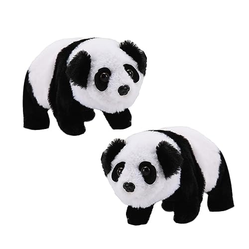 COMNESTBI 2Stücke Elektrisches Panda Interaktives Plüschspielzeug mit Musik und Bewegung Fördert Krabbeln von Kleinkindern für Kindergeburtstage COMNESTBI 2Stücke Elektrisches Panda Interaktives Plüschspielzeug mit Musik und Bewegung Fördert Krabbeln von Kleinkindern für Kindergeburtstage von COMNESTBI