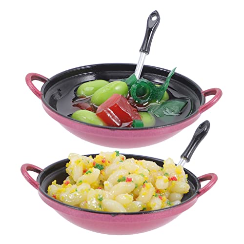 COMNESTBI 2Stücke Lebensmittel Für Puppenhaus Teiliges Zubehör Für Mikroküche Realistisches Für Perfektes Dekorationsstück Für Kreative Szenen von COMNESTBI