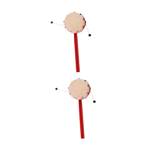 COMNESTBI 2Stücke Schaffell Trommelrassel mit Holzgriff Frühkindliches Musikinstrument Schüttelspielzeug für Junge Mädchen Fördert Hörfähigkeit und Motorik COMNESTBI 2Stücke Schaffell Trommelrassel mit Holzgriff Frühkindliches Musikinstrument Schüttelspielzeug für Junge Mädchen Fördert Hörfähigkeit und Motorik von COMNESTBI