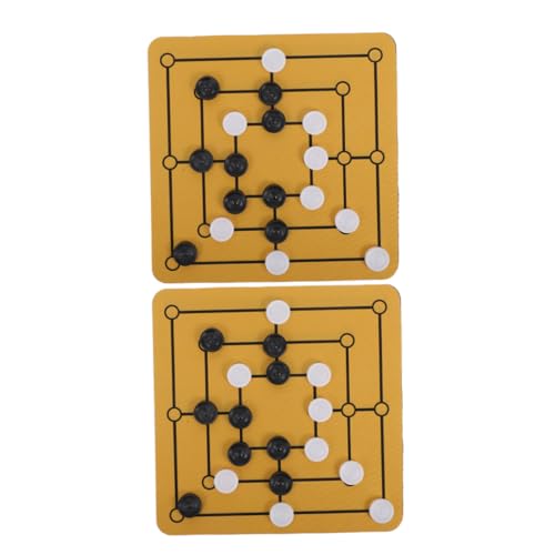 COMNESTBI 2er-Set Mühle-brettspiel – Strategie-schachspiel-Set Für Den Schreibtisch, Für Anfänger, Familientreffen, Reisen, Kinder Und Erwachsene, Pädagogisch Wertvoll COMNESTBI 2er-Set Mühle-brettspiel – Strategie-schachspiel-Set Für Den Schreibtisch, Für Anfänger, Familientreffen, Reisen, Kinder Und Erwachsene, Pädagogisch Wertvoll von COMNESTBI