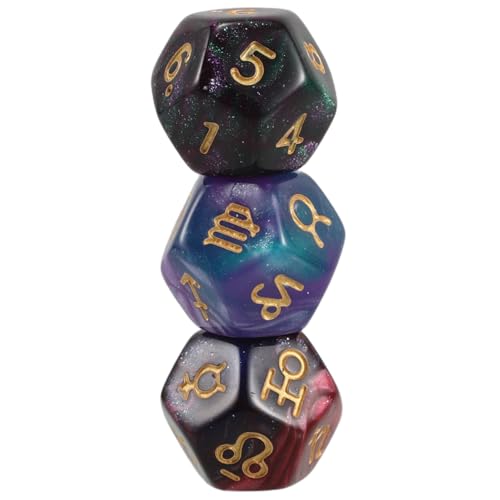 COMNESTBI 3 Stück 12 Tierkreisspiel Tarotkarten Weissagung Tierkreis Konstellationswürfel Spielwürfelzubehör Astrologische Weissagungswürfel Astrologie-Tarot- Harz COMNESTBI 3 Stück 12 Tierkreisspiel Tarotkarten Weissagung Tierkreis Konstellationswürfel Spielwürfelzubehör Astrologische Weissagungswürfel Astrologie-Tarot- Harz von COMNESTBI