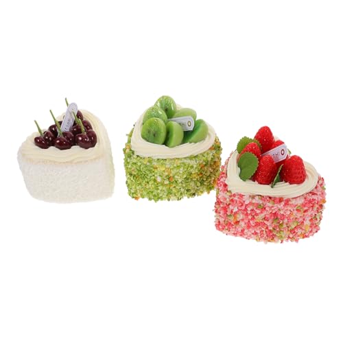 COMNESTBI 3 Stück Kuchen-Modell Deko Kuchenrequisiten Künstlicher Nachtisch Simulationskuchenmodell Simulation Essen Dessert Künstlicher Fruchtkuchen Küchenrequisite Hartschaum COMNESTBI 3 Stück Kuchen-Modell Deko Kuchenrequisiten Künstlicher Nachtisch Simulationskuchenmodell Simulation Essen Dessert Künstlicher Fruchtkuchen Küchenrequisite Hartschaum von COMNESTBI