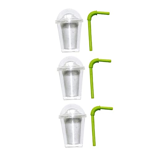 COMNESTBI 3 Stück Mini-milchteetasse Miniatur Mini-hausverzierung Mini-Tasse Puppenhaus-Layout-Requisiten Mikrolandschaftsmodelle Kleine Hausmilch-teetasse Abs von COMNESTBI