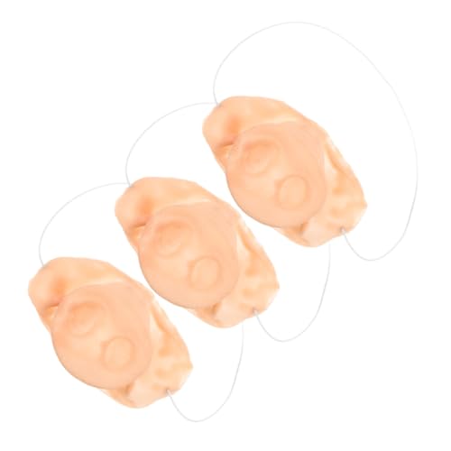 COMNESTBI 3 Stück Schweinenase Schweinchennase Dekorative Schweine Requisite Halloween Nase Cosplay Schweinekostüm Zubehör Kostümnase Halloween Kostüm Zubehör Falsche Nase von COMNESTBI