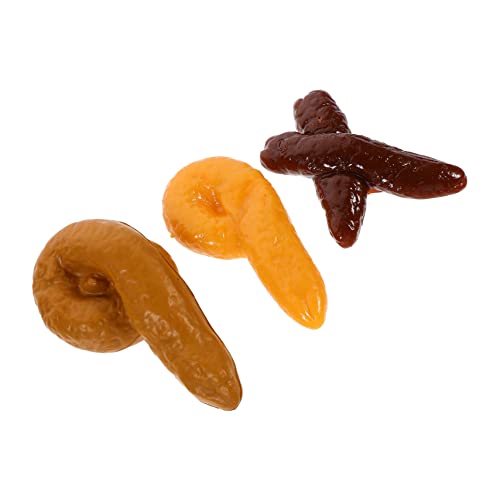 COMNESTBI 3 Stück Simulation Poop Modell Gefälschte Poop Hocker Modell Streich Simulierte Fäkalien Modell Faux Hocker Requisiten Simulierte Hocker Simulierte Fäkalien Requisiten Faux Hocker von COMNESTBI