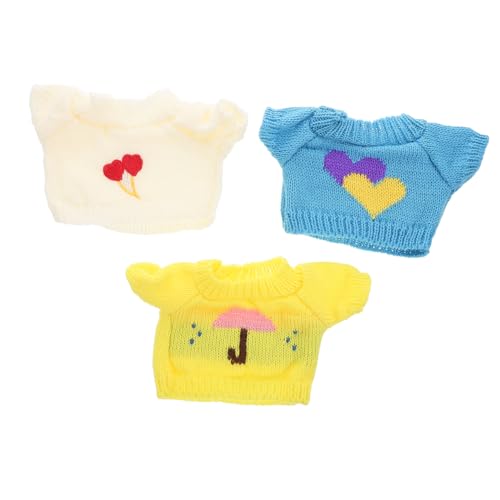COMNESTBI 3 Stück Spielzeugzubehör Plüschtier verkleiden wiederverwendbarer Puppenpullover Wiederverwendbares Puppenkostüm Puppenkleidung kompakte Bärenkleidung Garn COMNESTBI 3 Stück Spielzeugzubehör Plüschtier verkleiden wiederverwendbarer Puppenpullover Wiederverwendbares Puppenkostüm Puppenkleidung kompakte Bärenkleidung Garn von COMNESTBI