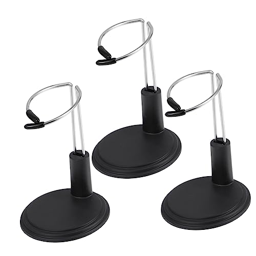 COMNESTBI 3 Stücke Puppenständer Marionette halten groß Blau Stand Halter doll Accessories tooniesregal Puppenpräsentation Puppenausstellung Steht Zeigen Puppenunterstützung Eisen Black von COMNESTBI