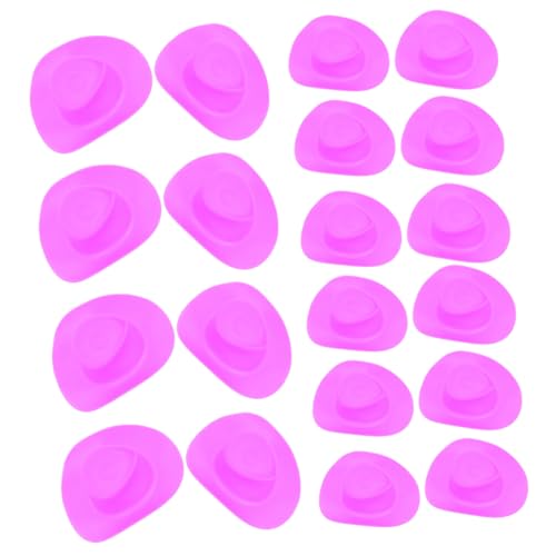 COMNESTBI 30 Stück Hut Winzige Dekore Mini-Cowgirl-hüte Für Getränke Hutverzierung Partyhut Für Kuchen Miniaturhüte Minipuppenhüte Zum Basteln Mini-Puppen-Hut Mini-Hut Hut- Rosa Plastik COMNESTBI 30 Stück Hut Winzige Dekore Mini-Cowgirl-hüte Für Getränke Hutverzierung Partyhut Für Kuchen Miniaturhüte Minipuppenhüte Zum Basteln Mini-Puppen-Hut Mini-Hut Hut- Rosa Plastik von COMNESTBI