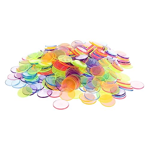 COMNESTBI 300Stücke Bingo Chips aus Spielmarken für Bingo und Mathematik Transparenten Farben für Familien und Freundes Spiele Langlebig und Vielseitig COMNESTBI 300Stücke Bingo Chips aus Spielmarken für Bingo und Mathematik Transparenten Farben für Familien und Freundes Spiele Langlebig und Vielseitig von COMNESTBI