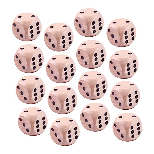 COMNESTBI 30Stücke Holzspielwürfel Unterhaltungswürfel für Brettspiele Pub und Partyspiele für Lernspiele und Freizeitaktivitäten aus Hochwertigem Naturholz COMNESTBI 30Stücke Holzspielwürfel Unterhaltungswürfel für Brettspiele Pub und Partyspiele für Lernspiele und Freizeitaktivitäten aus Hochwertigem Naturholz von COMNESTBI