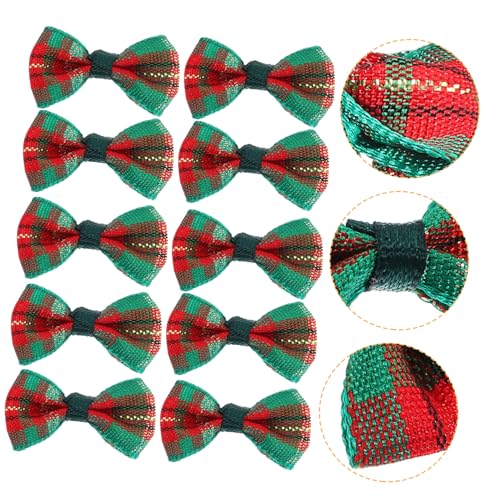COMNESTBI 30Stücke Mini Krawattenschleifen für Puppen DIY Bastelornamente Kariert Vielseitig Einsetzbar für Dekoration Haaraccessoires und von COMNESTBI
