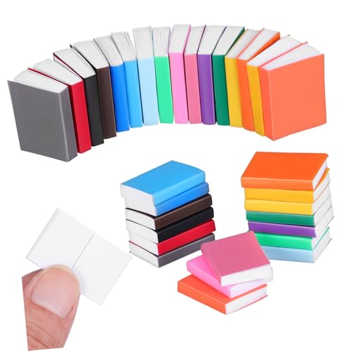 COMNESTBI 32 Stück Puppenhaus Miniaturbücher Gemischte Farben Minibücher Im Maßstab 1:12 Bunte Minibücher Miniaturbuch Schlafzimmerzubehör Für Puppenstuben Mini-Sachen Beschichtetes Papier COMNESTBI 32 Stück Puppenhaus Miniaturbücher Gemischte Farben Minibücher Im Maßstab 1:12 Bunte Minibücher Miniaturbuch Schlafzimmerzubehör Für Puppenstuben Mini-Sachen Beschichtetes Papier von COMNESTBI