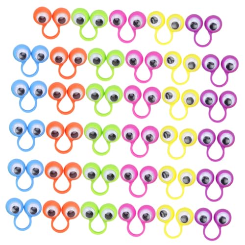 COMNESTBI 36 Stück Fingeraktivitätsring für kinderspielzeug spielzeuge beisring Augen Augäpfel Halloween- Party Auge Fingerpuppe Fingerspielzeug Plastik von COMNESTBI