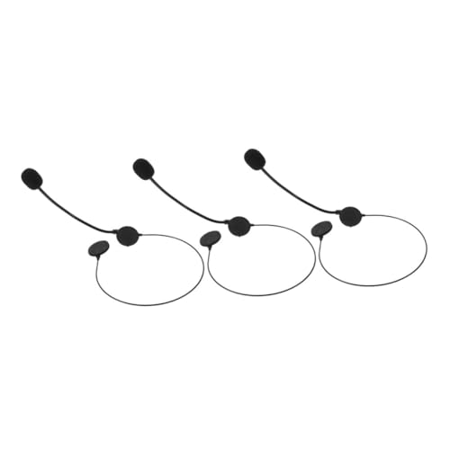 COMNESTBI 3Stücke Cosplay Mikrofon Headset Requisite für Kostümpartys und Bühnenauftritte Robuste Kopfhörer mit Realistischem Design für Halloween und Themenfeiern von COMNESTBI