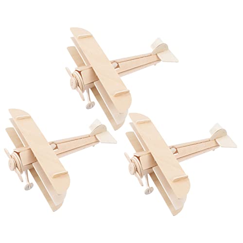 COMNESTBI 3Stücke DIY Holzflugzeug Modellkit Teilig Farbe und Zusammenbau für Kreatives Bastelspielzeug Fantasie und Hand Augen Koordination COMNESTBI 3Stücke DIY Holzflugzeug Modellkit Teilig Farbe und Zusammenbau für Kreatives Bastelspielzeug Fantasie und Hand Augen Koordination von COMNESTBI
