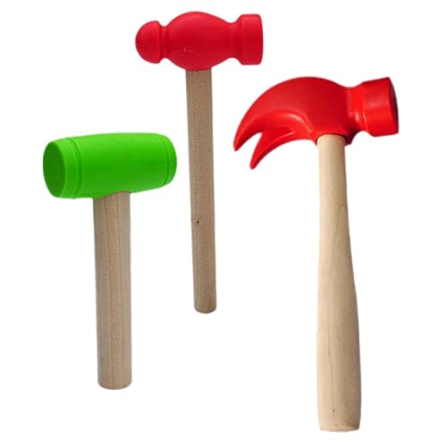 COMNESTBI 3Stücke Teiliges Hammerspielzeug für Sicheres Langlebiges Holzspielzeug mit Kunststoffhammer für Kreatives und Motorische Fähigkeiten für Jungen COMNESTBI 3Stücke Teiliges Hammerspielzeug für Sicheres Langlebiges Holzspielzeug mit Kunststoffhammer für Kreatives und Motorische Fähigkeiten für Jungen von COMNESTBI