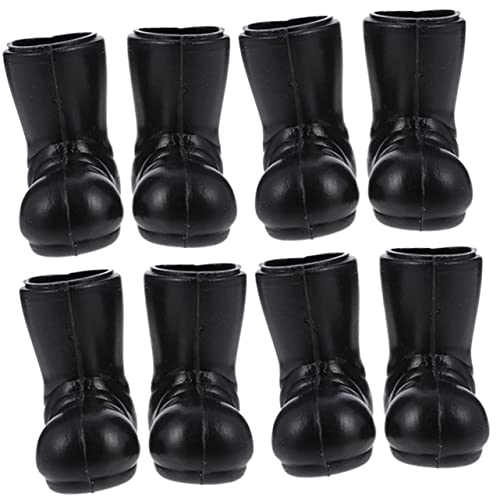 COMNESTBI 4 Paare Weihnachtsschuhmodell Miniatur-Schuhmodelle Mini-Schuhe Weihnachtsrequisiten Weihnachten Requisiten für Miniaturschuhe Mini-Stiefel- Plastik von COMNESTBI