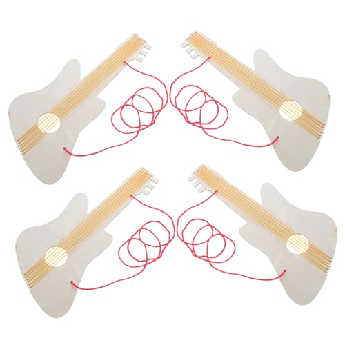 COMNESTBI 4 Sätze DIY Holz Gitarre für Unlackierte Musikinstrumente Gestalten Ergonomisches Design für Kleine Hände Teiliges für Kreative Projekte Vorschule und Zuhause COMNESTBI 4 Sätze DIY Holz Gitarre für Unlackierte Musikinstrumente Gestalten Ergonomisches Design für Kleine Hände Teiliges für Kreative Projekte Vorschule und Zuhause von COMNESTBI